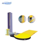 NEWEEK automatic pre-stretch tray stretch packaging film winding wrap machine