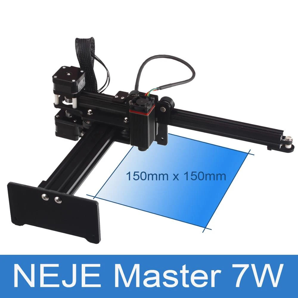 Newest NEJE MASTER 7W Mini Laser Engraving Machine 3D Engraver Printer Printing Metal/Paper/Plastics/Leather