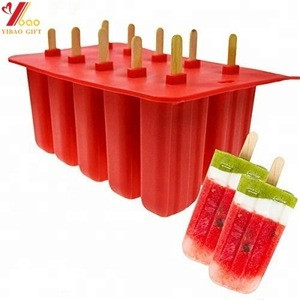 Newest Non-sticker Silicone Ice Cream Popsicle Mold/ Ice Cream Sticker Mold For Home With Different Kinds of colors