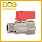 Nickel Plated Brass Mini Ball Valve 1/4"-3/4"