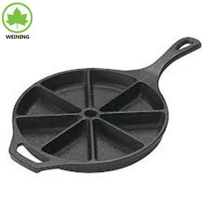 Nonstick Square Cast Iron Baking Tray with Two Handle Black 16 Holes Gift