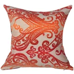 Oem Custom Cushion Cover Home Decorative Pillow Cushion Cover Jacquard Orange Cushion Covers Decorative