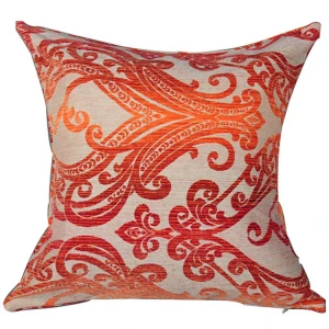 Oem Custom Cushion Cover Home Decorative Pillow Cushion Cover Jacquard Orange Cushion Covers Decorative