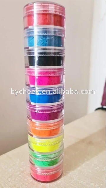 OEM Private label light color pastel neon pigment eyeshadow makeup in stack