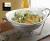 Import ONE-MORE Double Warmer Casserole with Metal Stand and Glass Lid from China