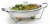 Import ONE-MORE Double Warmer Oval Casserole with Metal Stand and Glass Lid from China
