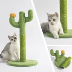 One-Sky Column Sisal Cactus Cat Toy for Grinding Claws & Scratching Durable Cat Tree & Scratcher