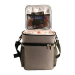 Osgoodway1 China supplier Deluxe Dual Compartment Insulated Thermal Lunch Cooler Bag  For BBQ  School Travel Outdoor