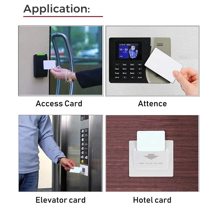 OTPS UHF programmable iso14443a rfid card printing 13.56Mhz mi fare 1K/4K Access Control PVC RFID Hotel Key Card