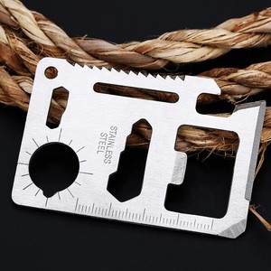 Outdoor 18 in 1 Bottle Opener Credit Card Survival Multitool Multi-function Card Tool Card