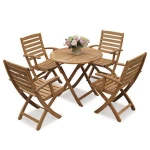 Outdoor teak solid wood garden furniture set