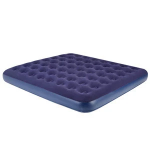 Outdoor thicken flocking inflatable double mattress