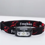 Outdoors Waterproof Head Light Flashlight Rechargeable Lithium Battery LED USB Headlamp for Fishing Camping Hiking Climbing