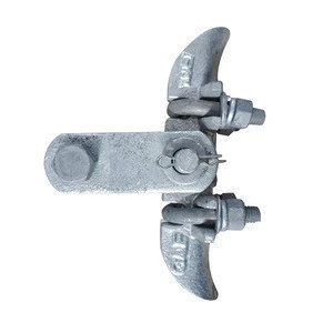 overhead line power fittings stainless steel cable clamp  precision casting clamps fiber cable suspension clamp
