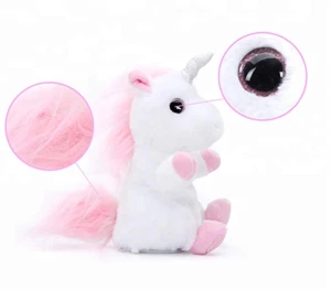 Pet Talking Back Unicorn Toys Repeats What You Say Electronic Pet Plush Toys for Boys and Girls and Birthday Present