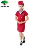 Pilots Female Flight Attendants Police Childrens Role-playing Captains Uniforms Sets