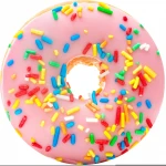 Pink Donut Shaped Print Throw Blanket,Hot Selling Funny 3D Printed Pink Donut Beach Towel Blanket 47Inch#