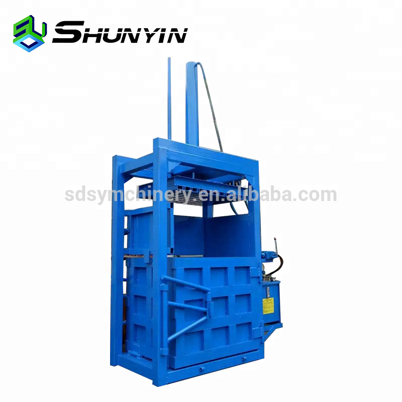 Plastic automatic scrap compactor / packer for wood shaving baling machine price