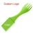 Plastic Handle Flatware Serving Tongs Set Salad Tools , 4 in 1 Nesting Kitchen Tools Fork Spoon Knife Combo Utensils Set