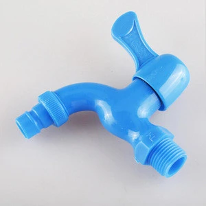 Plastic PP Water Bibcock with 1/2 and 1/4 two size, X21114