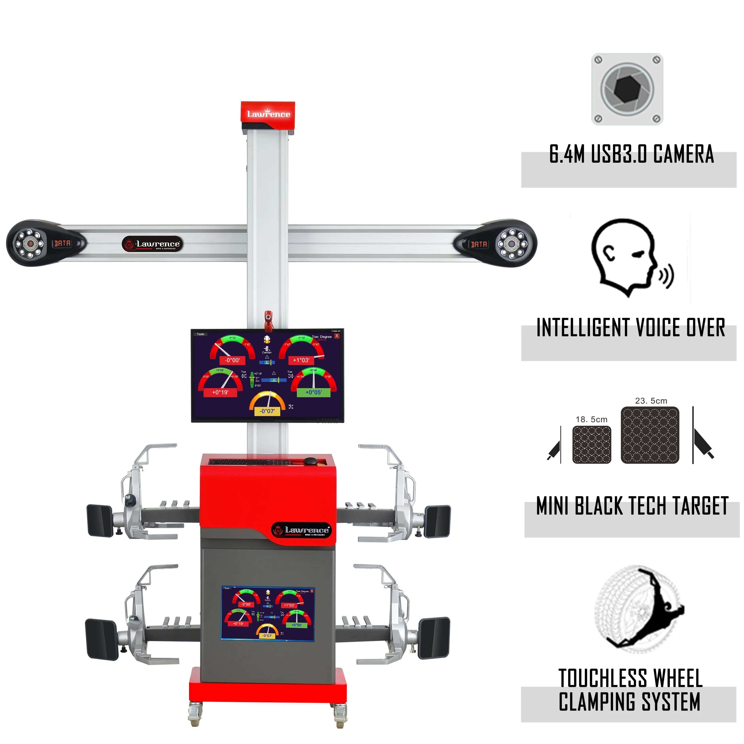 Popular 3D Wheel Alignment Machine for Garage Tyre Shop S.A.I Adjustment (Smarter Software)
