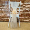 Popular Fashion Wedding Chair Sashes Choose Color 2m Length  Factory Party Banquet Chair Covers Wedding