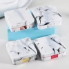 Popular Square marbling pattern Contact Lenses Cases Boxes plastic portable marble series Contact Lens Case box