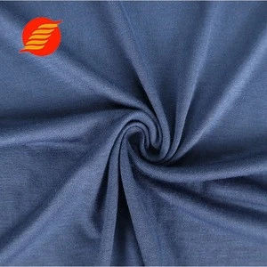 Popular tissus dyed rayon spandex fabric material knit single jersey fabric