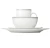 Import Porcelain or Stoneware White Ceramic Cafe Stripe Dinnerware Set from China