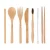 Import Portable bamboo Travel cutlery Set 3pcs wooden spoon,fork,knife for eco-friendly  Kitchen Utensils from China