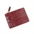 Portable embossed crocodile genuine leather zipper business card holder case credit card holder wallet
