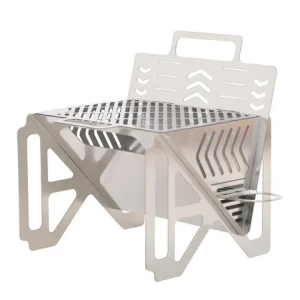 Portable stainless steel Folding BBQ Grill L Size Camping Stove Picnic Accessories