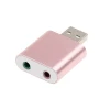 Portable USB Sound card adapter usb7.1 external sound card drive for computer
