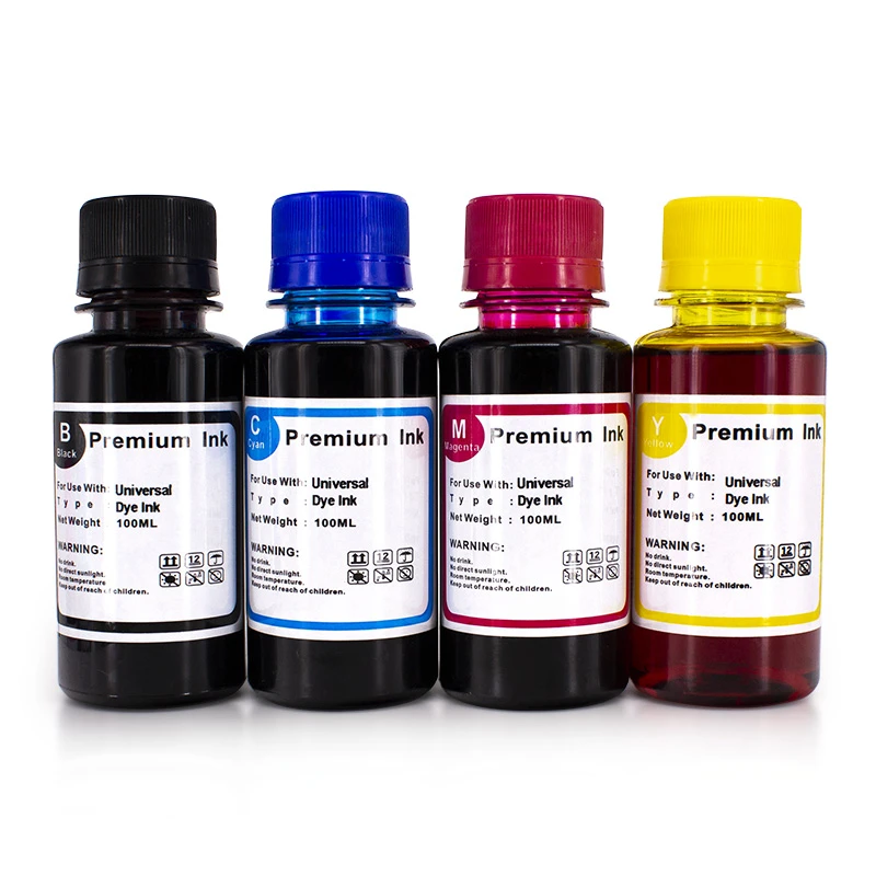 Premium universal refill dye ink for all brand market printer hot sales