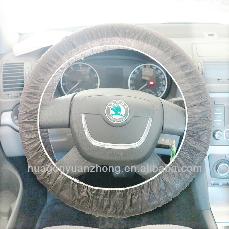 Print Logo Non Woven Car Steering Wheel Cover