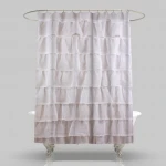 Printing kids waterproof shower curtain fabric for bathroom