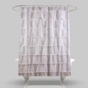 Printing kids waterproof shower curtain fabric for bathroom