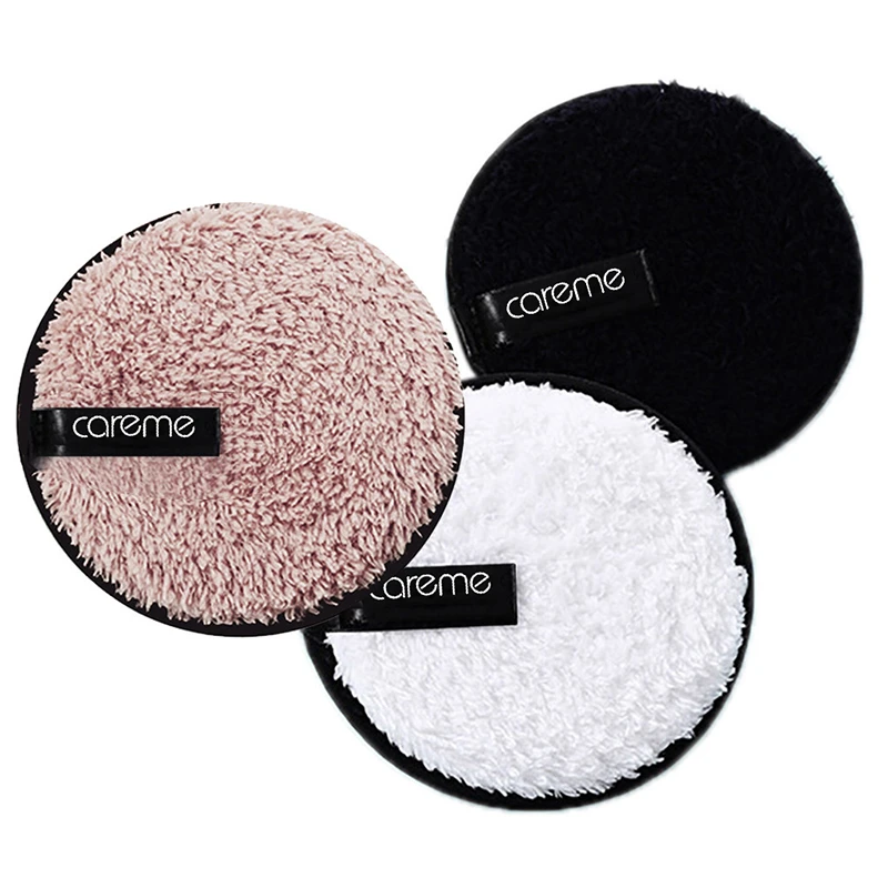 Private label microfiber washable makeup remover cotton pads cosmetic