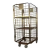 Professional Supermarket Workshop  Mobile Wire Security Rolling Storage Cage