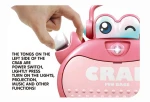Projection Function Plastic Make Up Beauty Toy With Light Crab Dress Up Storage Box Electric Music Girls Toy Makeup Set kids Bag