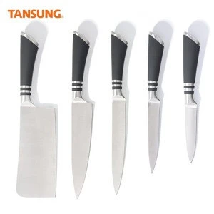 Promotional best 9 piece  Stainless Steel Kitchen Knife Block Set For Home