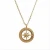 Import Pure silver six-awned star simple retro gold-plated necklace from China