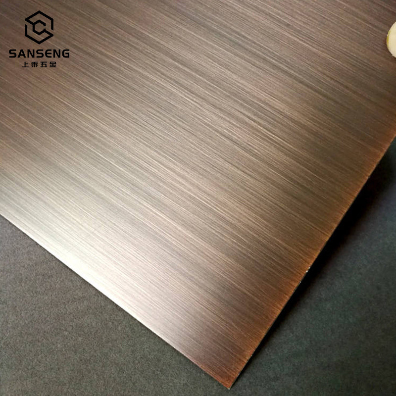 PVD plating gold color decorative stainless steel sheet
