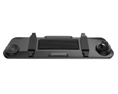 QSF MS19N  Mirror Dash Cam DVR 1440P Wifi GPS Track NT96565 10" Full HD Touch Streaming Media Dual Lens Rear View Night Vision