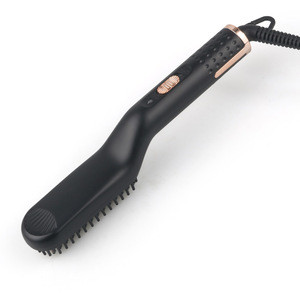 Quick Heated Electric Hair Straightener Beard Styler Men Hot Comb Brush