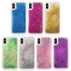 Quicksand TPU PC clear floating liquid glitter cell phone case for iphone 10/X 8 7 6 plus