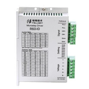 R60-IO Start - stop controller stepper motor driver 1.4A - 5.6A  3.3-24 V 2 phase nema23 switch drive