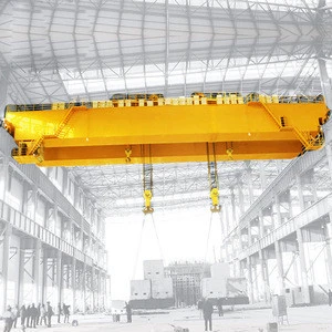 Rail type double girder overhead crane for indoor and outdoor, QD high quality 20 ton bridge overhead cranes