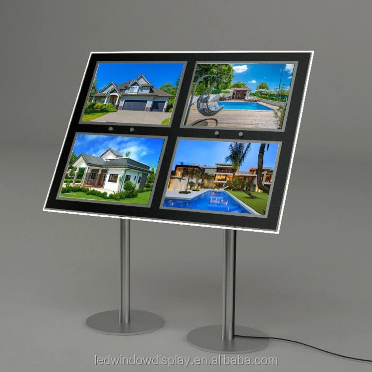 Real Estate Agent Advertising Illumination Menu Stand