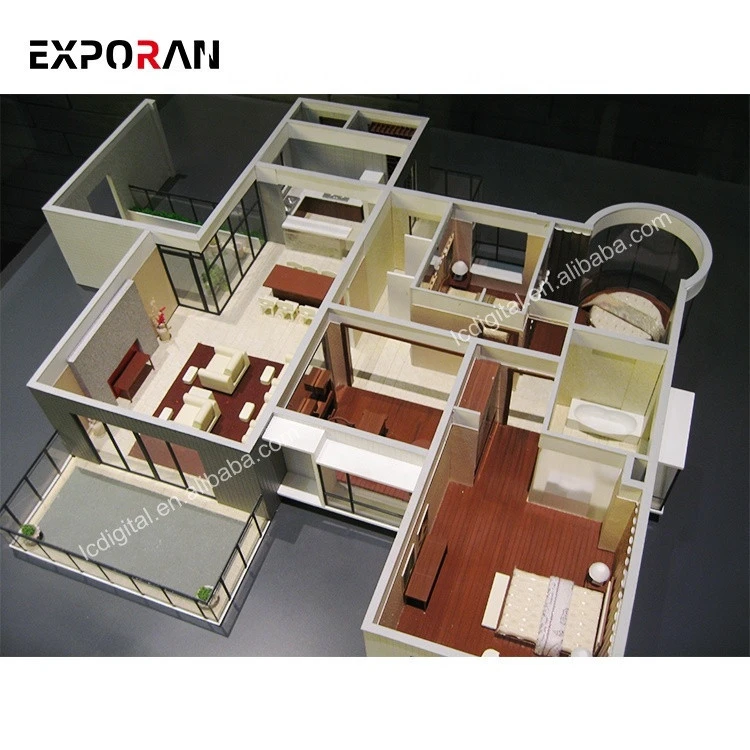 Real estate model house layout model house building model